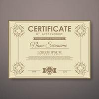 Modern Certificate Template vector