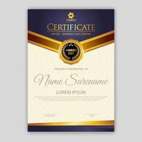 Modern certificate template. Suitable for appreciation. Premium vector. vector