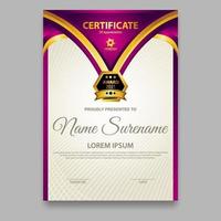 Modern certificate template. Suitable for appreciation. Premium vector. vector