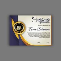 certificate template design vector