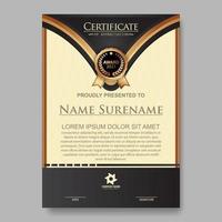 Modern certificate template. Suitable for appreciation. Premium vector. vector