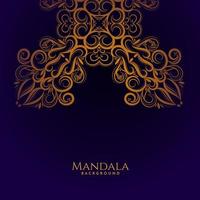 Beautiful mandala design decorative luxury background vector