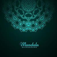 Fondo decorativo con elegante patrón de adorno de diseño de mandala vector