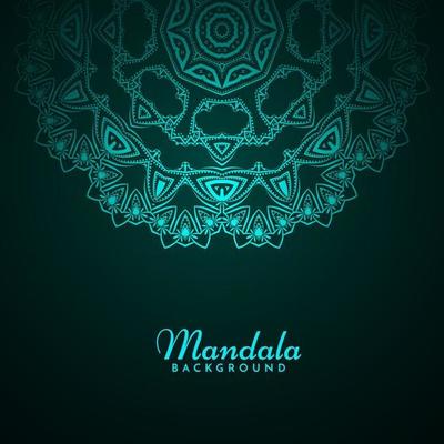 Decorative background with stylish mandala design ornament pattern