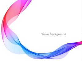 Decorative smooth colorful wave design background vector