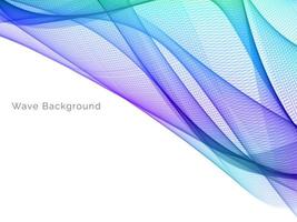 colorful wave style smooth modern background vector