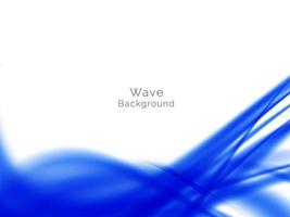 Smooth stylish modern wave background vector