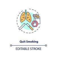 Quit smoking concept icon vector