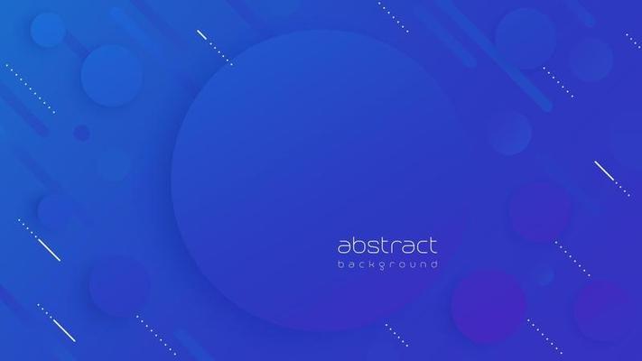 Abstract background with blue round shapes, vector 2152187 Vector Art at  Vecteezy