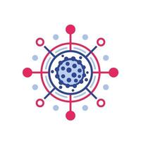 virus spread or epidemic icon vector