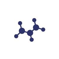 molecule, science icon on white vector