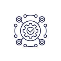 software, framework and automation line icon vector