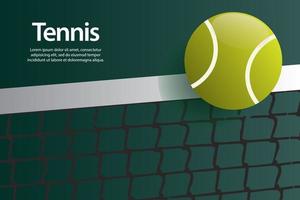 Tennis ball Design Vector Template Illustration Background