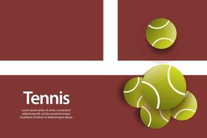 Tennis ball Design Vector Template Illustration Background