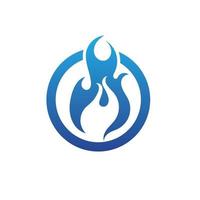 Fire flame vector illustration design template image