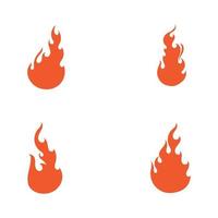 Fire flame vector illustration design template image