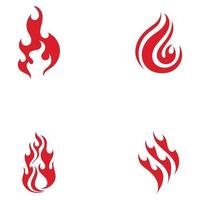 Fire flame vector illustration design template image