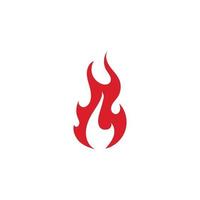 Imagen de plantilla de diseño de ilustración de vector de llama de fuego