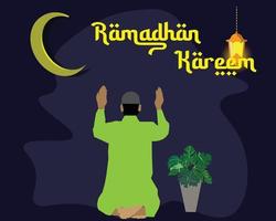 mes de ramadhan kareem vector