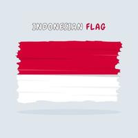 Indonesian flag design vector