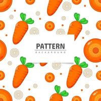 Seamless pattern with carrot vegetable background vector