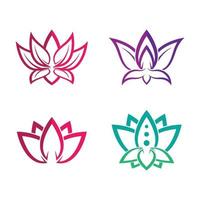 Beauty lotus logo images vector