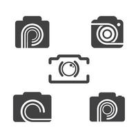 Camera logo images vector