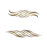 Hair logo and symbol vector icon