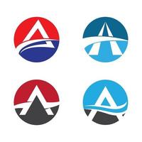 Letter a logo images vector