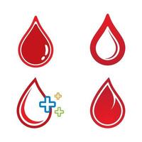 Blood drop logo images vector