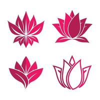 Beauty lotus logo images vector