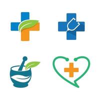 Medical care logo images vector