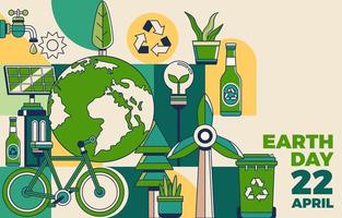 Earth's Day Concept Background vector