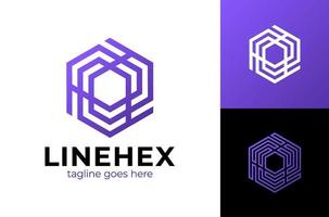 Abstract Cube Hexagon Logo Design Vector Illustration. Modern colorful abstract hexagon vector logo or element design. Best for identity and logotypes. Simple shape.