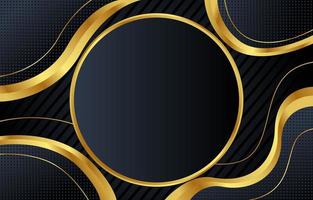 Abstract Black and Gold Background vector