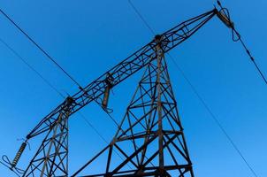 High-voltage power line photo