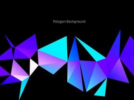 Modern geometric triangle polygon background vector