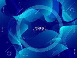 Abstract geometric gradient fluid motion dynamic with modern pattern background vector