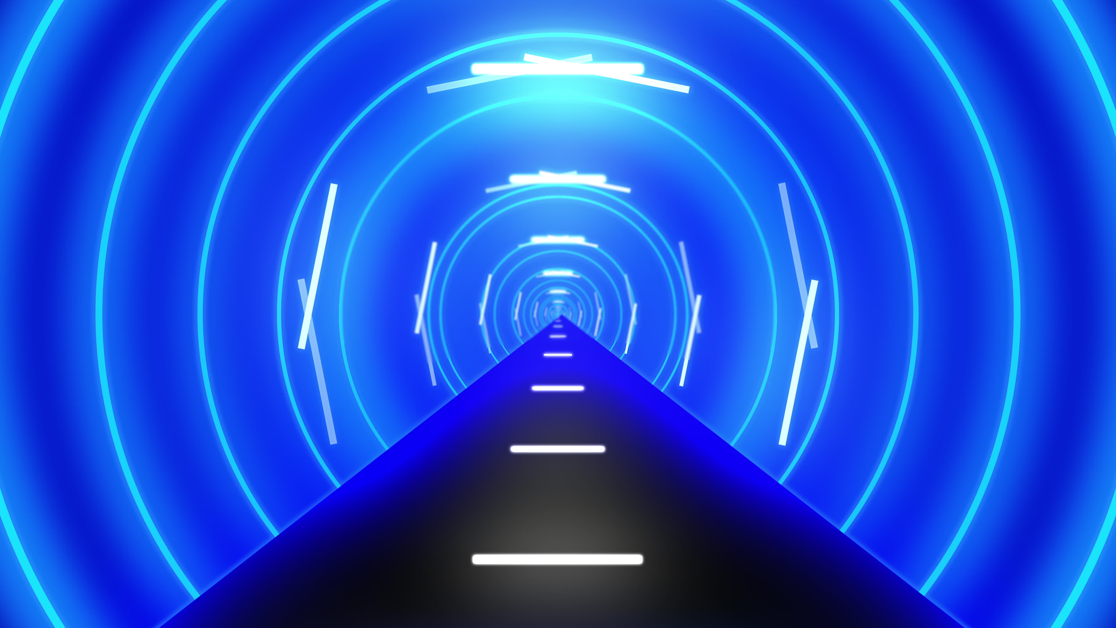 Abstract Futuristic Tunnel with Neon Light, Animated Background. 2153408 Stock Video at Vecteezy