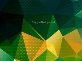 Abstract colorful triangular geometric crystal background vector