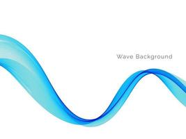 Modern decorative blue wave stylish dynamic background vector