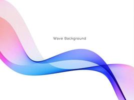 colorful dynamic wave style background design vector