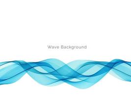 Modern dynamic blue wave motion background vector