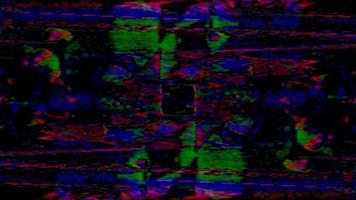Real VHS flaws, noise and artifacts glitches from old tapes video