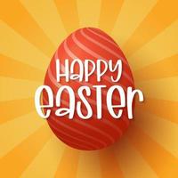 happy easter card vector