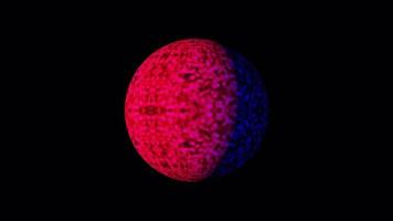 Sci-Fi Futuristic Ball with Red Blue Light Loop video