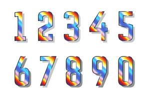 Chromatic Numbers Collection 0 to 9 vector