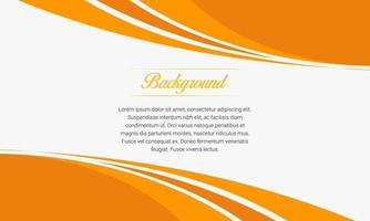 Abstract Orange Curve Business Background vector