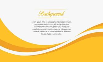 Abstract Yellow Wave Presentation Background vector