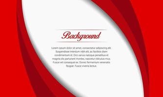 Red Curves Presentation Background With Halftone vector